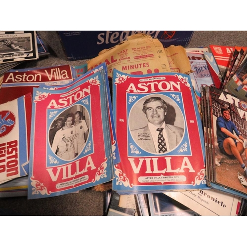 182 - A collection of vintage Aston Villa football programmes from 1957 to the 1980s, together with a sele... 