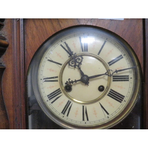 218 - A vintage wall clock A/F