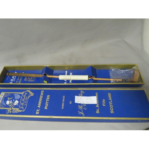 248 - A boxed St. Andrews JB Hawley putter