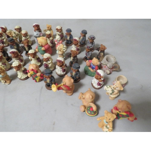 250 - A small tray of assorted Cherished Teddies figures