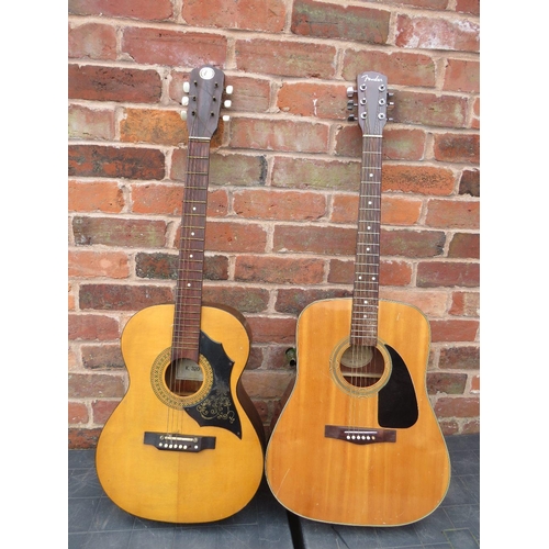 271A - Two vintage acoustic guitars, comprising a Fender DG-3 (95120253) and a K 320 example