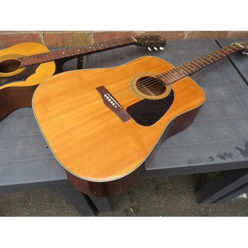 271A - Two vintage acoustic guitars, comprising a Fender DG-3 (95120253) and a K 320 example