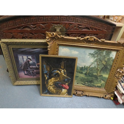 40 - A quantity of assorted gilt framed prints to include an Albrighton Hunt signed print