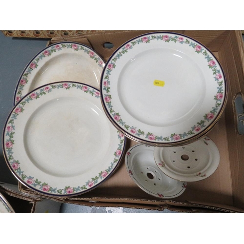 73 - Two trays of Booths dinnerware