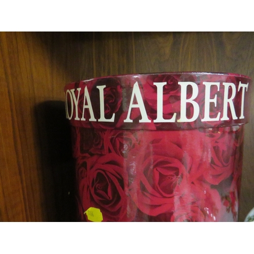 314 - A large Royal Albert Old Country Roses vase in gift box