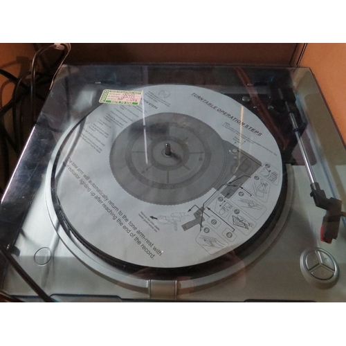 592 - A boxed Tevion UNB turntable record recorder