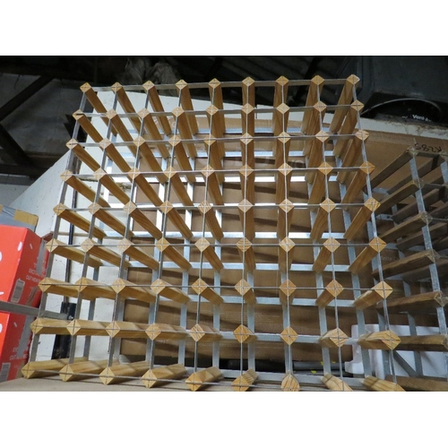 599 - A 64 bottle storage rack