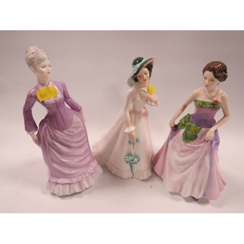 325 - A Royal Doulton figurine 'Julia', together with 'Jessica' and a Coalport figurine (3)