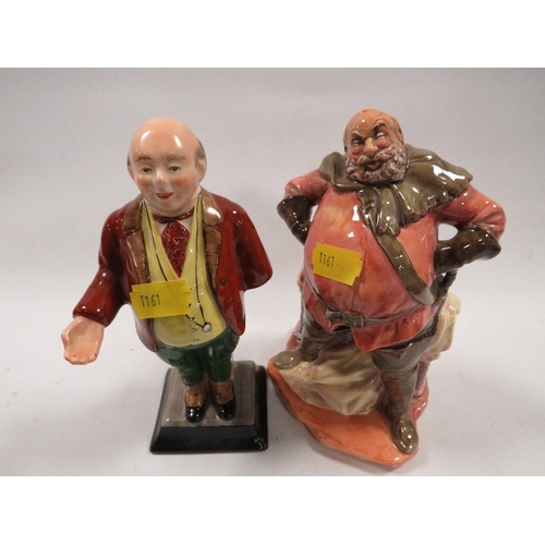 350 - A Royal Doulton figure 'Falstaff', together with a Royal Harvey figure of Mr Pickwick (2)