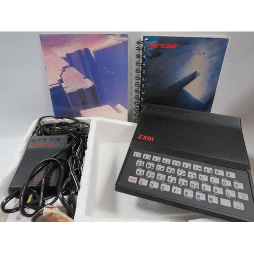 468 - A boxed Sinclair ZX81 in original box with instruction manual etc