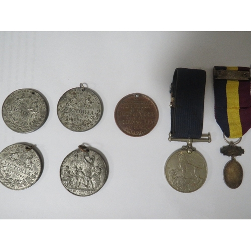 486 - A bag of assorted medals and medallions