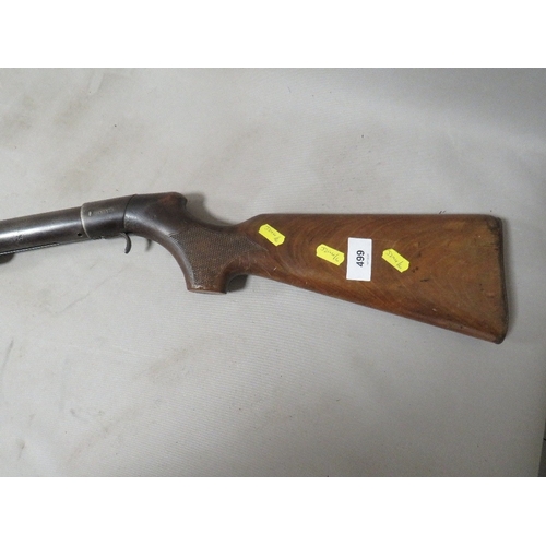 499 - An antique BSA Lincoln Jeffries, top loading under lever air rifle A/F