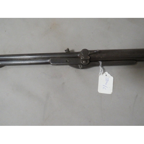 499 - An antique BSA Lincoln Jeffries, top loading under lever air rifle A/F