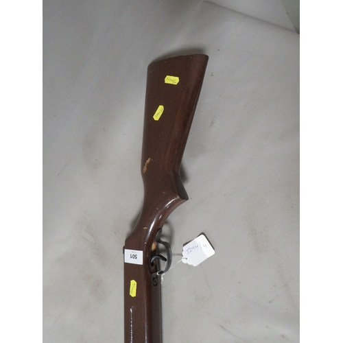 501 - A vintage air rifle with calibrated sight