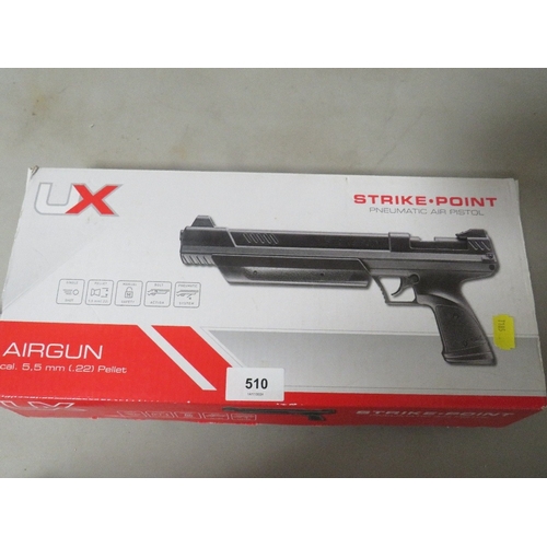 510 - A boxed UX strike point pneumatic air pistol