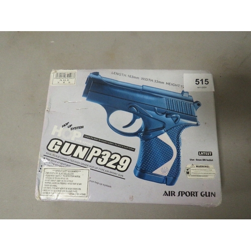 515 - A boxed Hop air sport P329 BB gun