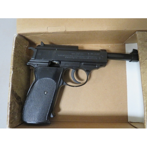 520 - A boxed Crosman 338CO2 semi automatic air pistol BB repeater