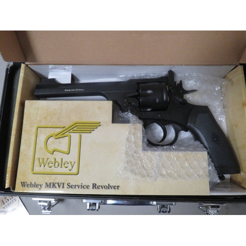 524 - A Wembley MKVI.455 Co2 revolver air pistol