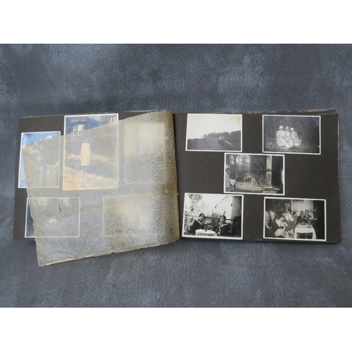 106 - A WW2 GERMAN KRIEGSMARINE INTEREST PHOTOGRAPH ALBUM, including images of sailors in uniform, U boat ... 