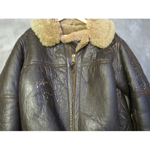 127 - A POST WAR IRVIN SHEEPSKIN FLYING JACKET