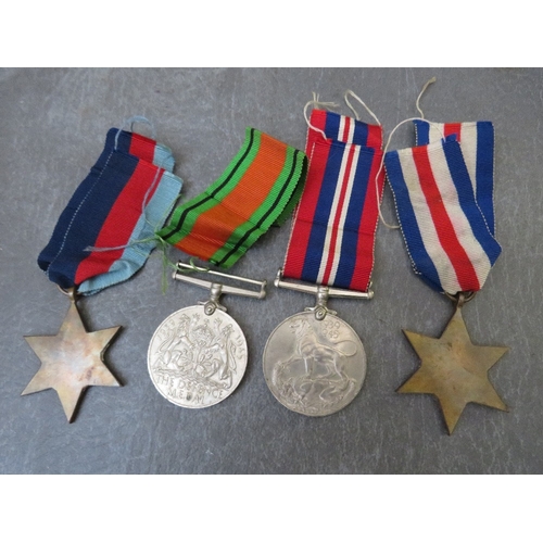 200 - TWO WW2 MEDAL GROUPS IN POSTAL BOXES, the first 39-45 star, Africa star, Italy star and War Medal to... 