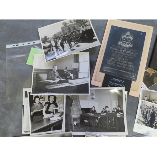 211 - A COLLECTION OF WWI AND WWII INTEREST PHOTOGRAPHS, to include original press types etc.