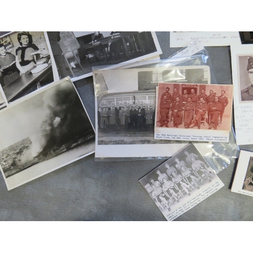 211 - A COLLECTION OF WWI AND WWII INTEREST PHOTOGRAPHS, to include original press types etc.