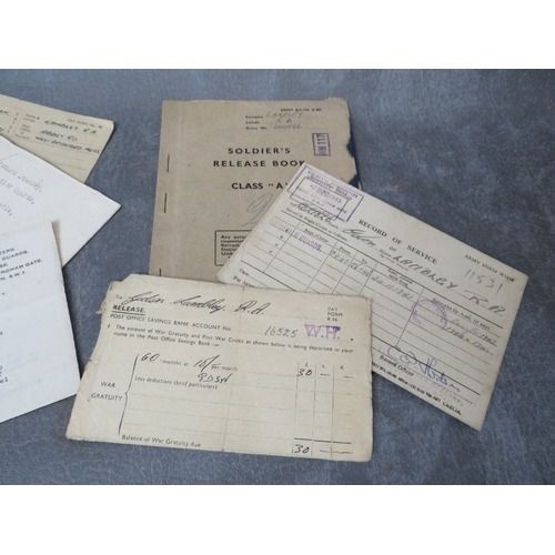 215 - WW2 MEDALS AND PAPERWORK TO GDSM R.A. LAMBLEY GRENADIER GUARDS