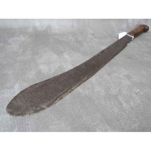 221 - A WWI MACHETE, marked for 16th West Yorks Regiment, with WD stamp