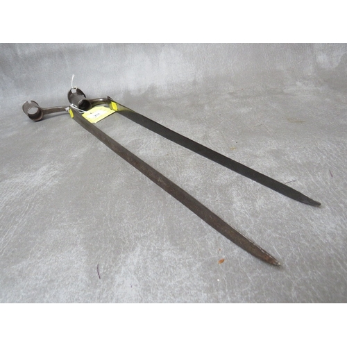 237 - A BROWN BESS SOCKET BAYONET, and one other early socket bayonet (2)