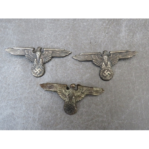 273 - A COLLECTION OF GERMAN WW2 TYPE EAGLE BADGES (Copies)