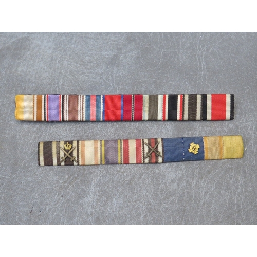 288 - A GERMAN 1914-1918 HONOUR CROSS, Prussia 1847 medal and two bars of German ribbons