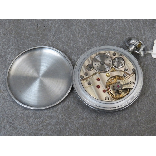 293 - AN HELVETIA GSTP MILITARY POCKET WATCH A/F, marked P71369