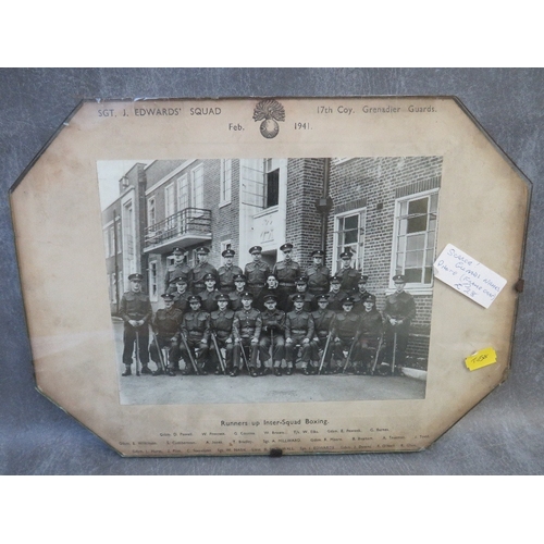 336 - A FRAMED WW2 MEMORIAL SCROLL FOR FLIGHT SGT. PERCY BAKER RAF, issued 1946 by the GPO, along with a g... 