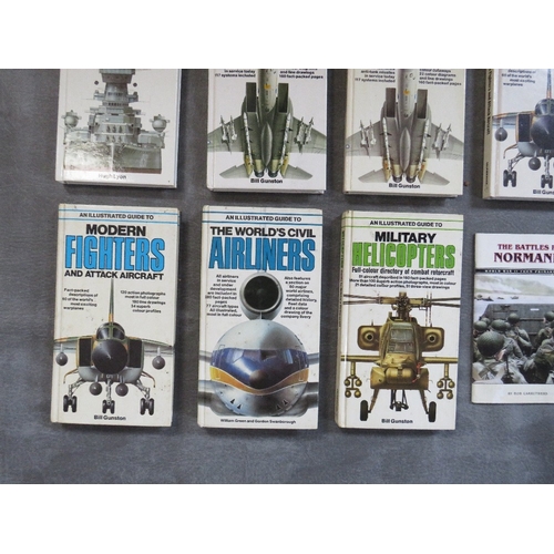 344 - A QUANTITY OF SALAMANDER MILITARY INTEREST ILLUSTRATED GUIDES, including tanks, fighters, missiles, ... 