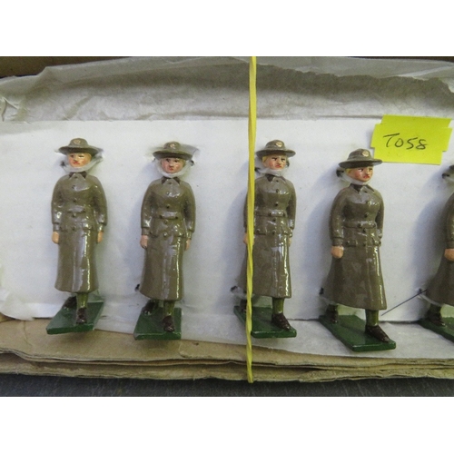 310 - A SET OF EIGHT WOMENS ARMY AUXILLARY CORPS, stamped 'AR' to base