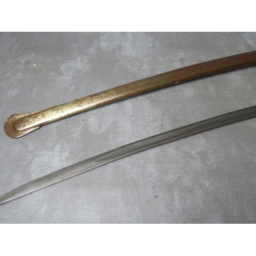 258 - AN 1840 PATTERN W. WALSCHEID SOLINGEN CAVALRY SABRE, (of the type imported to America and in use dur... 