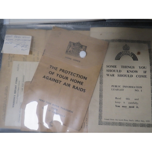 297 - A COLLECTION OF WW2 DOCUMENTS AND EPHEMERA, to include documents relating to VAD / Red Cross Ethel M... 