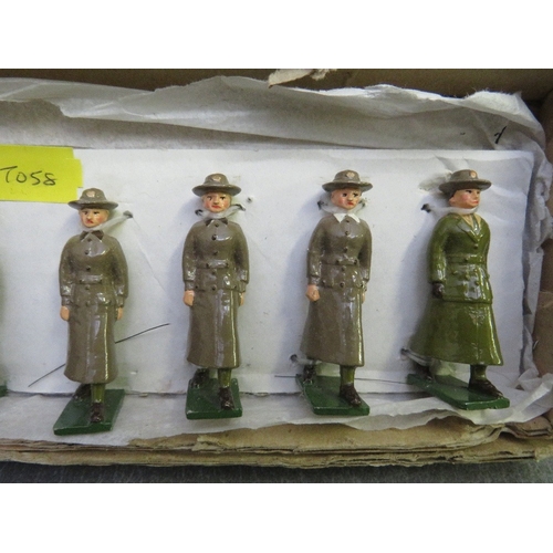 310 - A SET OF EIGHT WOMENS ARMY AUXILLARY CORPS, stamped 'AR' to base