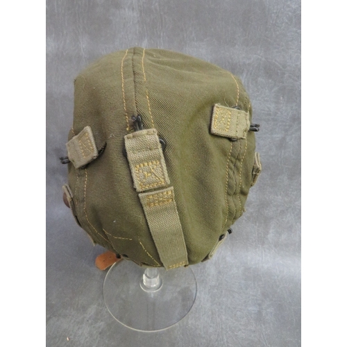 320 - A US ARMY AIR CORPS FLYING HELMET A.9., and a pair of ear protectors