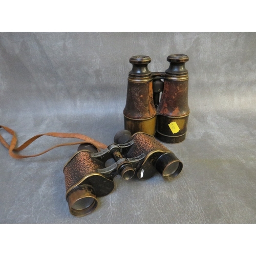 364 - TWO PAIRS OF EARLY 20th CENTURY FIELD GLASSES (2)