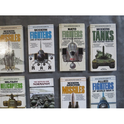 344 - A QUANTITY OF SALAMANDER MILITARY INTEREST ILLUSTRATED GUIDES, including tanks, fighters, missiles, ... 