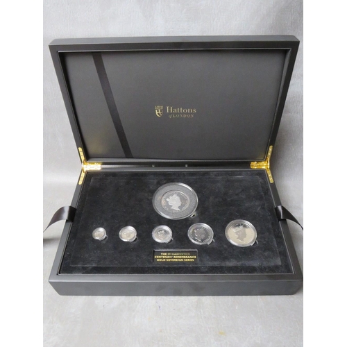 748 - TRISTAN DA CUHNA 2018 ARMISTICE CENTENARY REMEMBRANCE GOLD SOVEREIGN SERIES SET, in fitted case, con... 