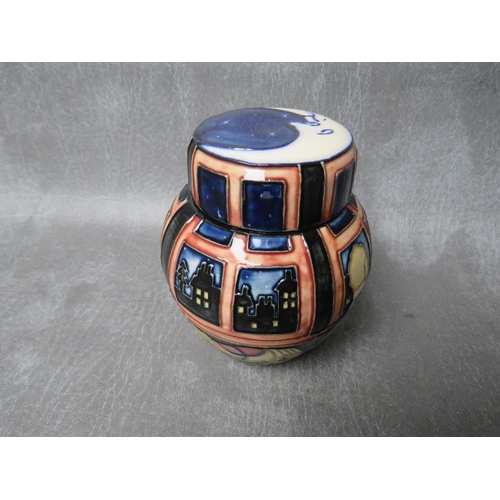 994 - A MOORCROFT 'WISH UPON A STAR; PATTERN TRIAL GINGER JAR AND LID, impressed and signed marks to base,... 