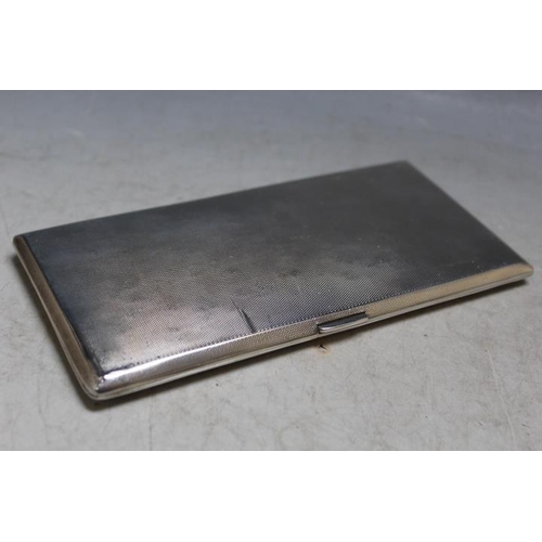 848 - A LARGE AND HEAVY HALLMARKED SILVER CIGARETTE CASE BY W T TOGHILL & CO - BIRMINGHAM 1934, approx wei... 