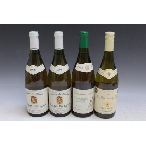 880 - 4 BOTTLES OF FRENCH WINES TO INCLUDE 2 BOTTLES OF DOMAINE DES BURDINES MACON-VILLAGES