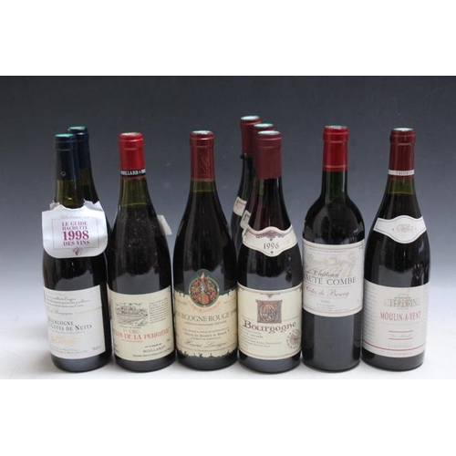 892 - 9 BOTTLES OF BOURGOGNE TYPE WINES TO INCLUDE OF 2 BOTTLE OF RAOUL CLERGET HAUTES-COTES DE NUIT 1995.... 