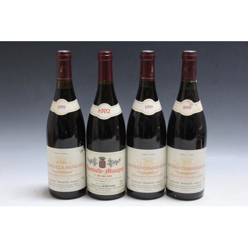 893 - 2 BOTTLES OF GEVREY-CHAMBERTIN CHAMPERRIER DOMAINE FRANCOIS PERROT 1999 - IN NECK, together with 1 b... 