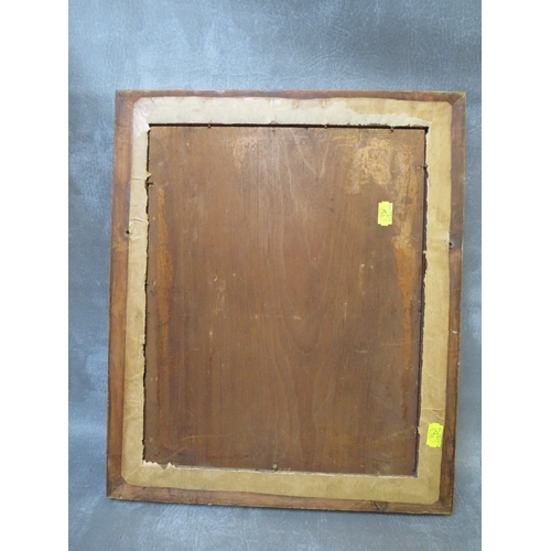 425 - A 19TH CENTURY MAPLE FRAME, frame W 4.5 cm, rebate 28 x 35 cm