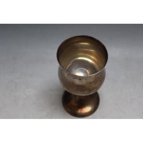 815 - A MODERN HALLMARKED SILVER CHALICE CUP, Sheffield assay and free from engravings, approx weight 151g... 